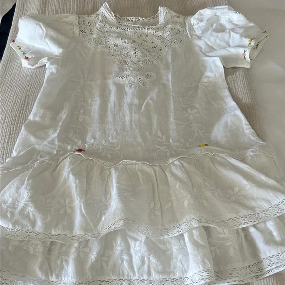 LoveShackFancy White Lace Mini Dress - Picture 4 of 5